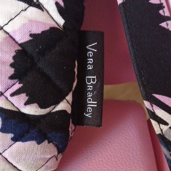 Vera Bradley Black and Purple Floral Crossbody - Picture 2 of 8